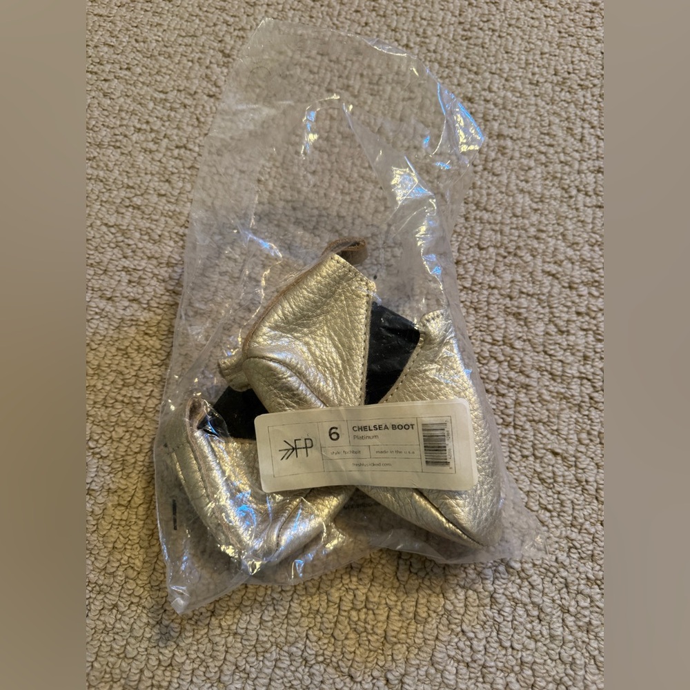 FP Chelsea Booties Platinum size 6